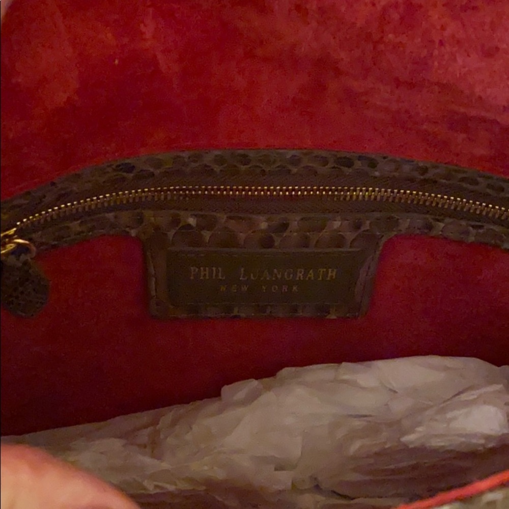 Phil Luangrath Genuine Python Handbag - image 4